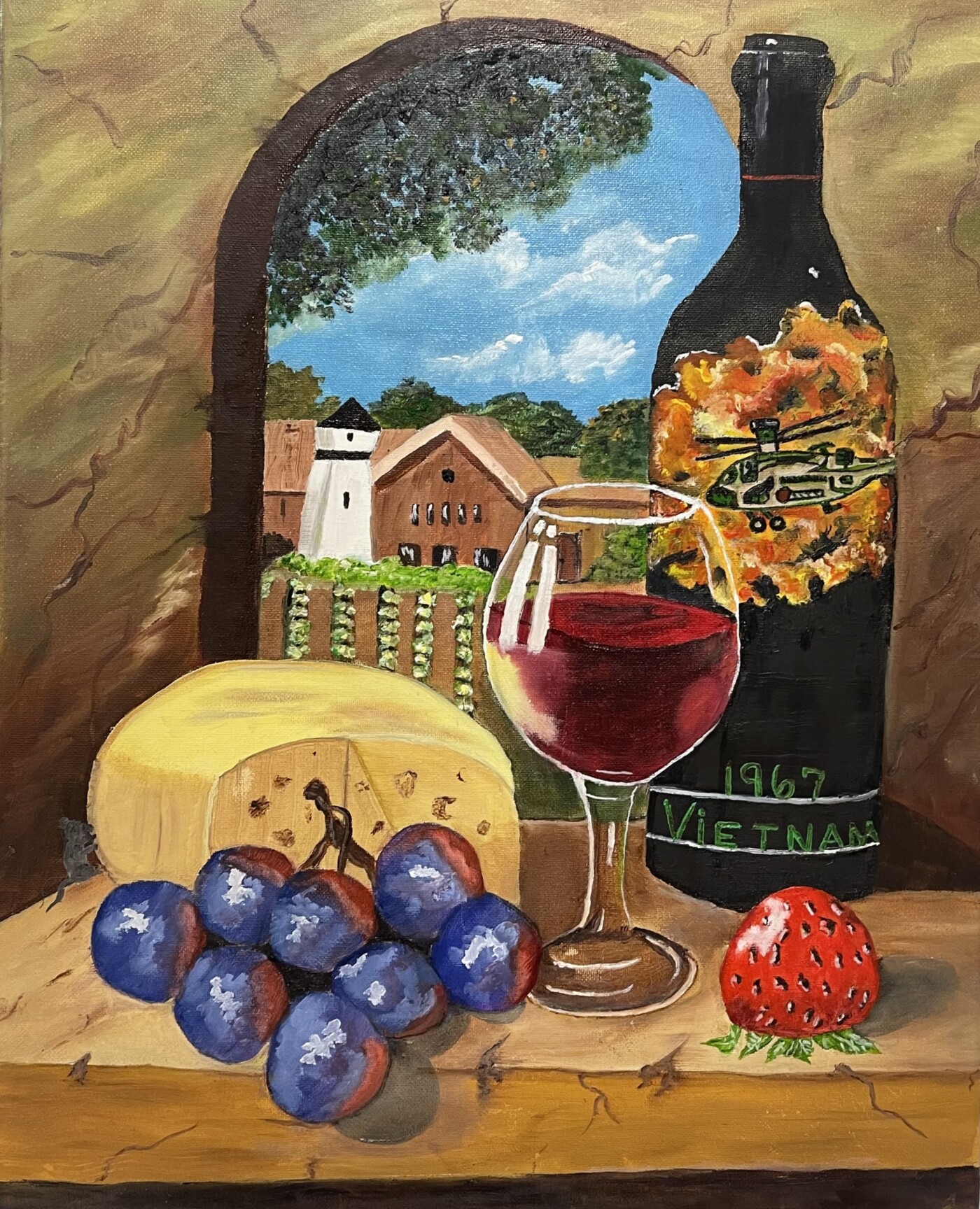 Paintings from the Fountain Valley Senior Center Artists